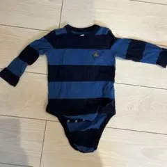 baby GAP ストライプロンパース 12-18ヶ月