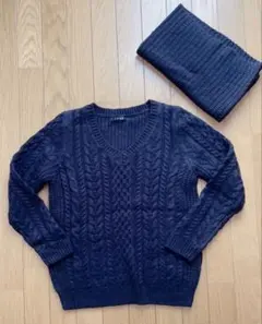 INGNI♡スヌード付きケーブルニット