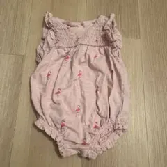 gap baby 3-6Mフラミンゴ柄 ロンパース ピンク