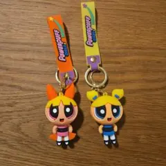 パワーパフガールズ　ラバーキーホルダー2点セット