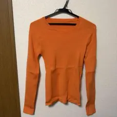 and me サムホール長袖リブニットトップスのサムネイル
