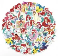 アリエル　シール 50枚 防水 ディズニー プリンセス