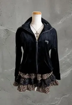 フェアリーグランジ y2k ダークコア 平成ギャル ベロア トラックジャケット