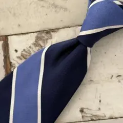 USA製【ブルックスブラザーズ】ワイドストライプ　レップタイ　ネクタイ