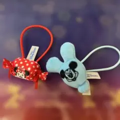 ディズニー　ミッキーミニー　髪ゴム