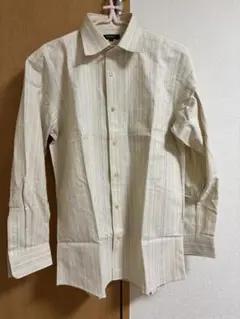 Burberry 長袖ワイシャツ クリーム ストライプ