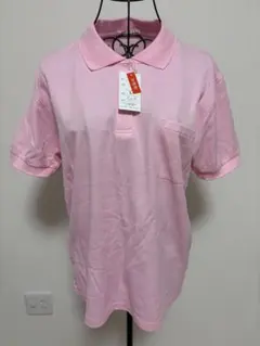 新品 半袖 ポロシャツ ピンク Lサイズ