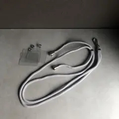 スマホストラップ 首掛け　ショルダーストラップ 1本+透明タグパッチ3枚入り