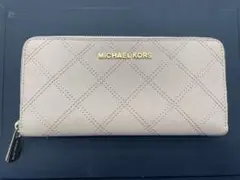 美品・マイケルコース　長財布　財布　ウォレット　ピンクベージュ