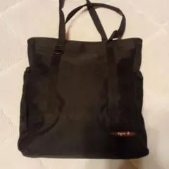 agnès b. ブラック トートバッグ