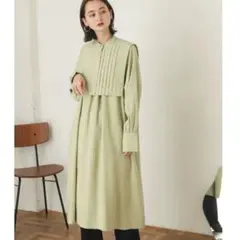 Sense of place タックベストレイヤードワンピース