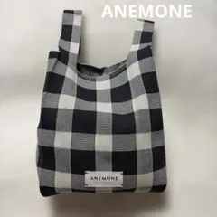 ANEMONE アネモネ　ギンガムチェック ニットバッグのサムネイル