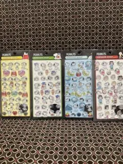 翌日発送☆スヌーピー　ボンボンドロップ風シール　4枚セット