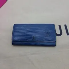 ルイヴィトン ポシェットクレ エピ トレドブルー コインケース キー