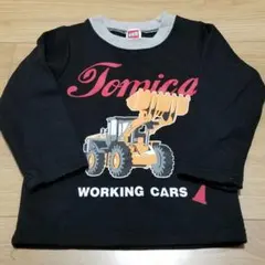 トミカキッズ男の子100裏起毛トレーナー