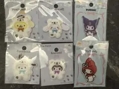 サンリオ　ふわふわスノー　ワッペン　ポチャッコ　クロミ　ポムポムプリン　シナモン
