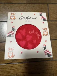 Cath Kidston ハート柄ハンカチ 赤　新品未開封