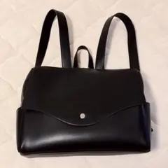 Legato Largo かるいかばん 横型A4リュック ブラック シルバー