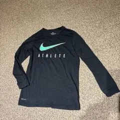 NIKE◆ナイキDRI-FITロンT◆ATHLETE◆アスリート◆キッズM 黒
