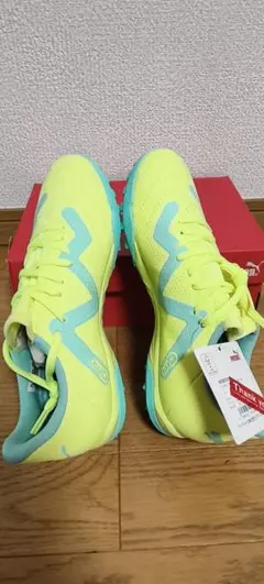 PUMA サッカーシューズ イエローブルー トレーニングシューズ