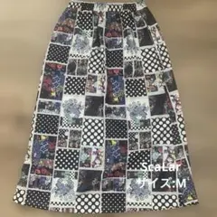 Scolar パッチワーク ロングスカートのサムネイル