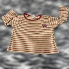a.v.v ストライプ フレアスリーブ Tシャツ 90cmのサムネイル
