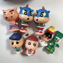 ☆レトロ☆ クレヨンしんちゃん 当時物 1992 指人形 8種 おもちゃ