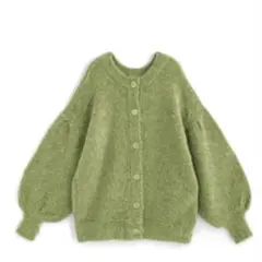 ☆送料無料☆GRL 前後2Wayモヘヤタッチニットカーディガン[an1244]