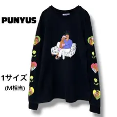 PUNYUS プニュズ　FUGUスリーブロンT ブラック　1サイズ　Ｍ相当