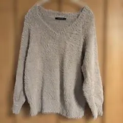 値下げVENCE EXCHANGE ベージュ Vネックセーター 長袖