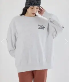 CROWNS スウェット グレー ホワイト