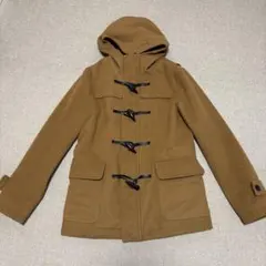 BEAMSブラウン ダッフルコート フード付き