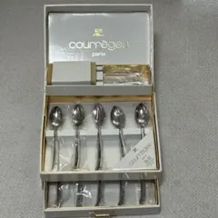 新品未使用品　クレージュカトラリーセット　箱付　スプーン・フォーク等　18-10