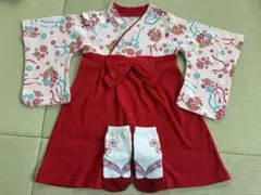 ベビー袴ロンパース⭐︎靴下付き！70cm