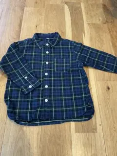 無印良品 チェック柄 長袖シャツ サイズ100