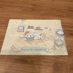 くら寿司シナモロール クリアファイル＆缶バッジセット