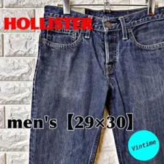 AD10【HOLLISTER】デニムパンツ【メンズ29×30】インディゴのサムネイル