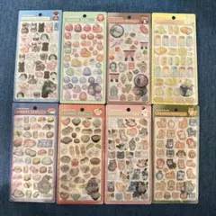 ボンボンドロップシール　和柄まとめ売り　8枚