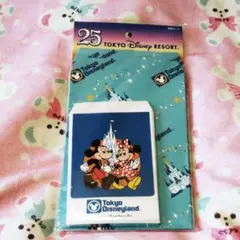 美品東京ディズニーランド25周年当時ショッピングバッグ封筒セット激レア廃盤グッズ