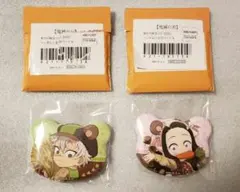 鬼滅の刃　実りの秋まつり 2025　くま缶バッジ　不死川 実弥　竈門 禰豆子