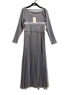 新品【WILLSELECTION】刺繍が可愛いチュール付きワンピース♡ブルー系