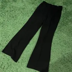 LL フレアパンツ　ブラック