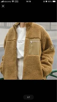 RAGEBLUEフリースジャケット ジッパーポケット付き