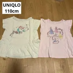 UNIQLO アリエル　プリンセス　110cm Tシャツ　2点セット