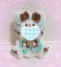 【セール】ぬい服　着ぐるみ　ちびぐるみサイズ　チョコミントねこ