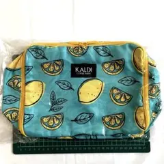 [新品未開封] KALDI レモン柄トラベルポーチ