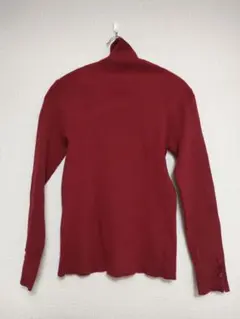 SHOO・LA・RUE（シューラルー）袖ボタン タートルネック ニット レッド