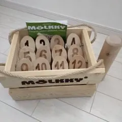 美品 モルック tactic製 木製 MOLKKY スコアブック付き