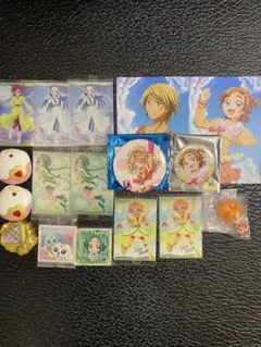 全プリキュア展 キュアブルーム 缶バッジ フィギュア ウエハースカード ガチャ