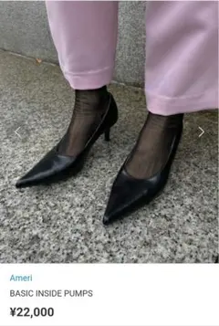 Ameri BASIC INSIDE PUMPS ハイヒール ブラック Mのサムネイル